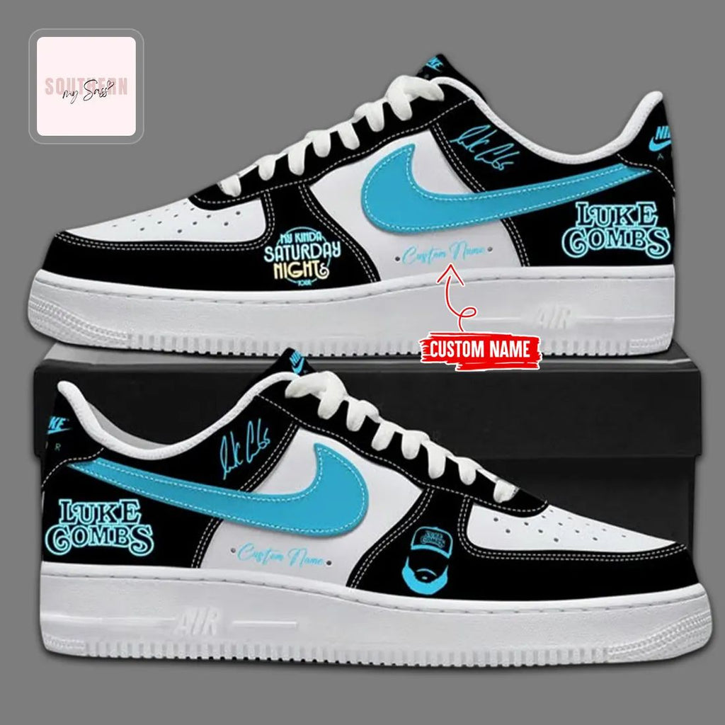 Luke Combs My Kinda Saturday Nights Tour Personalized Fan Air Force 1