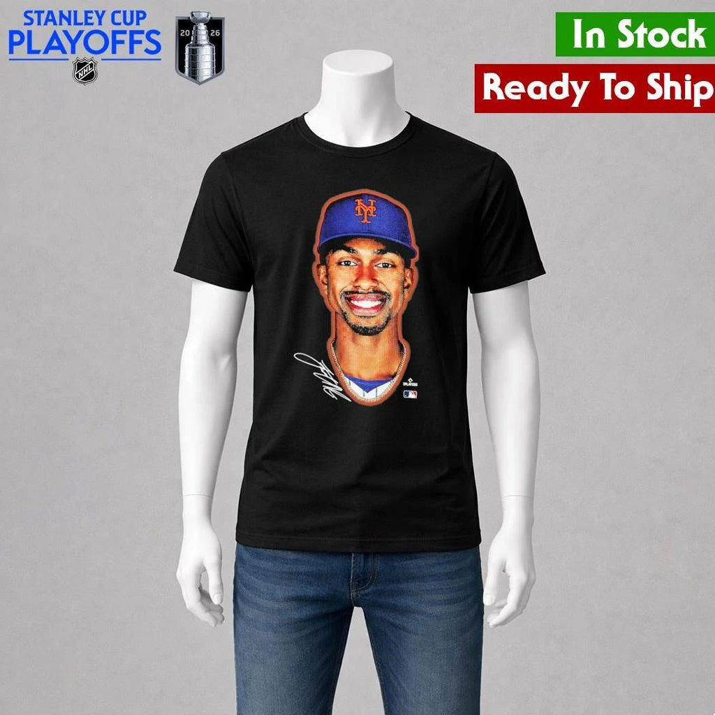 New York Mets Francisco Lindor Outerstuff Black Headliner Shirt