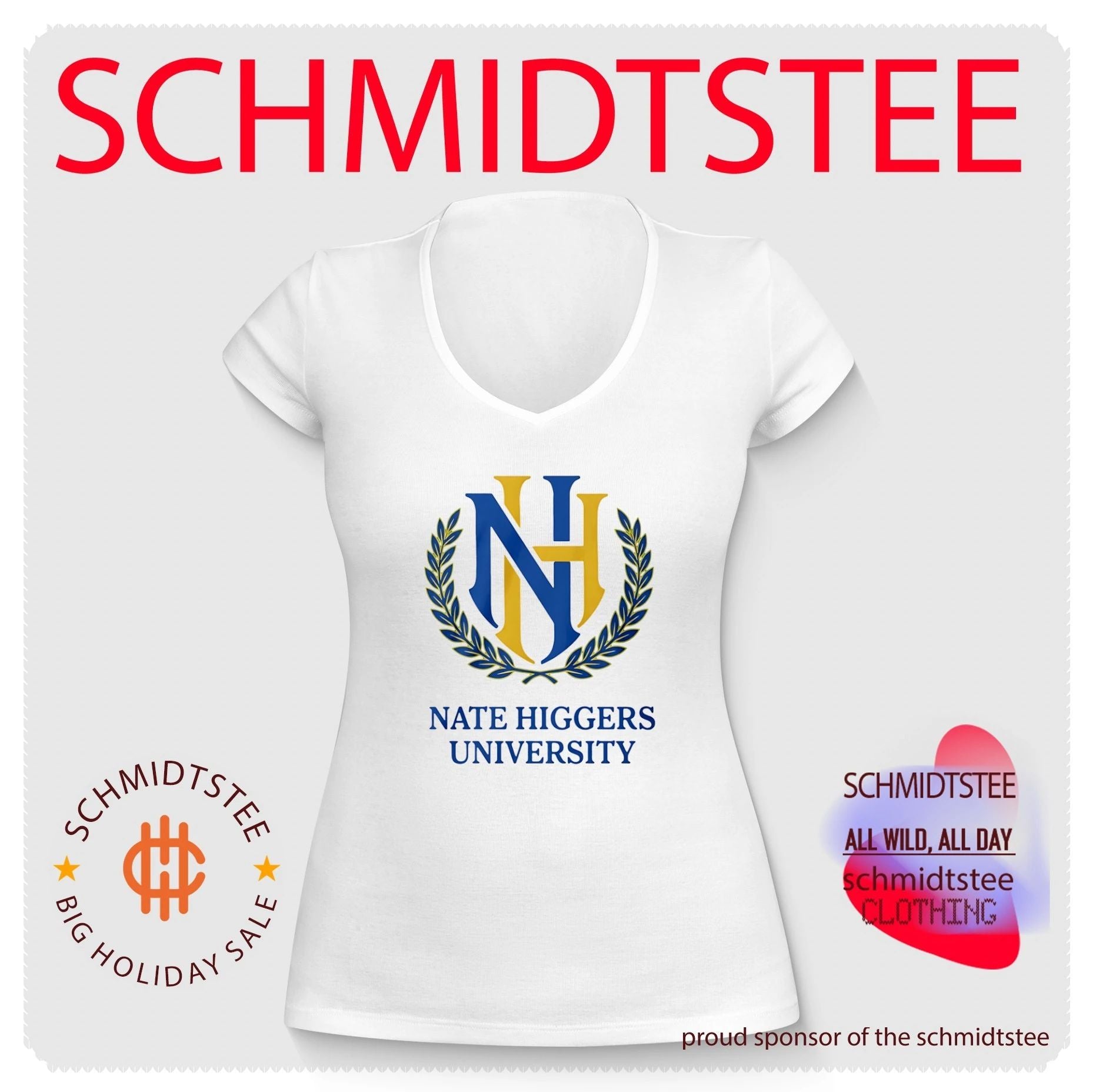 Nate Higgers University Logo Shirt