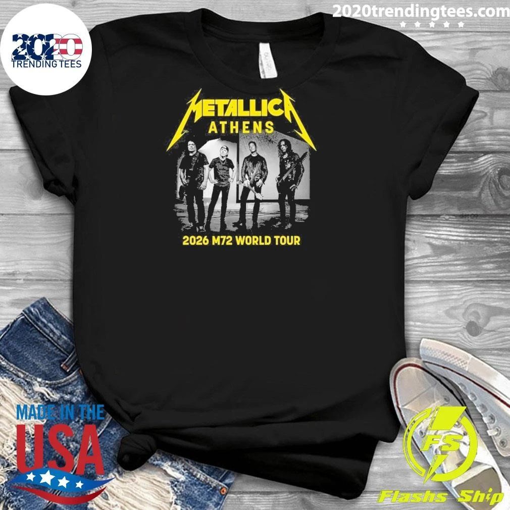 Metallica M72 Athens, Greece 2026 Band Members World Tour Shirt