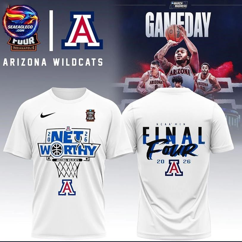 Arizona Wildcats West Region Champions 2026 NCAA Two Sided Shirt