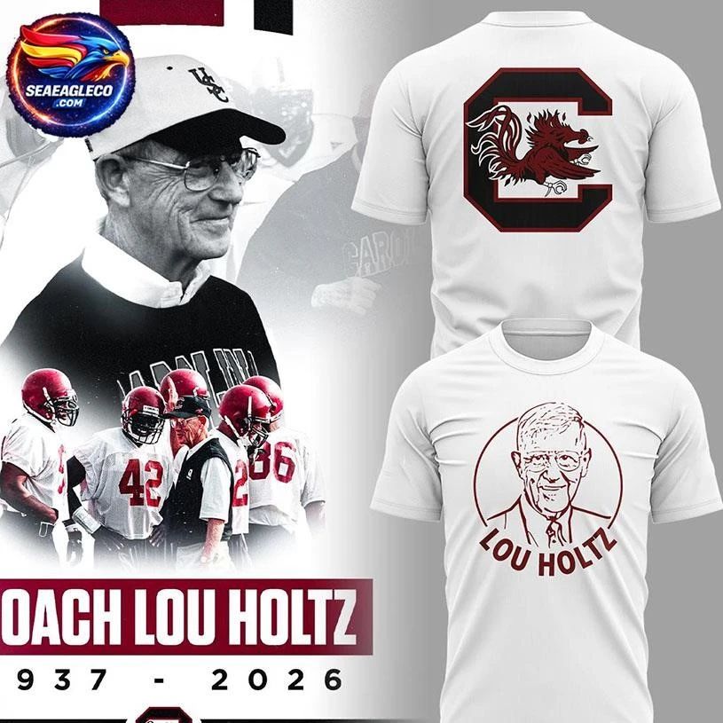 South Carolina Gamecocks Legacy Of Lou Holtz 1937-2026 Two Sided Shirt