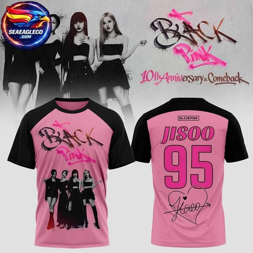 BlackPink Jisoo 10th Anniversary & Comeback Signature Two Sided Shirt