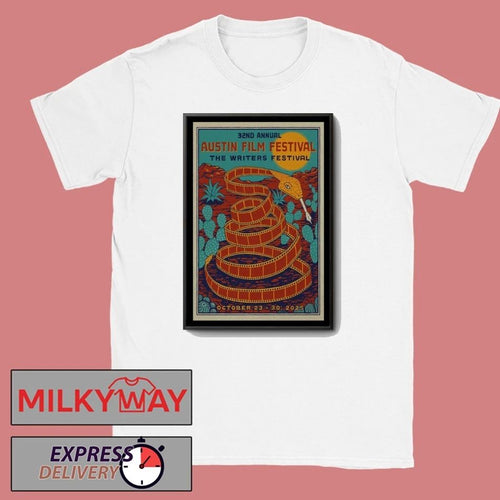 32ND Annual Austin Film Festival The Writers Festival October 23-30, 2025 Poster shirt