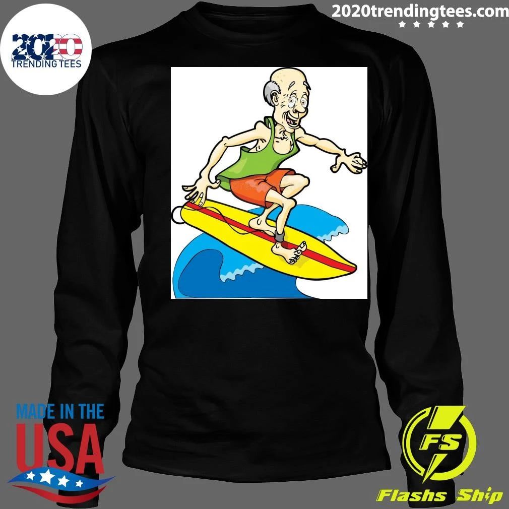 Retired Man Surfing Boomer Shirt