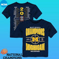 Michigan Wolverines Outerstuff Toddler 2026 NCAA Men’s Basketball National Champions Bracket Shirt