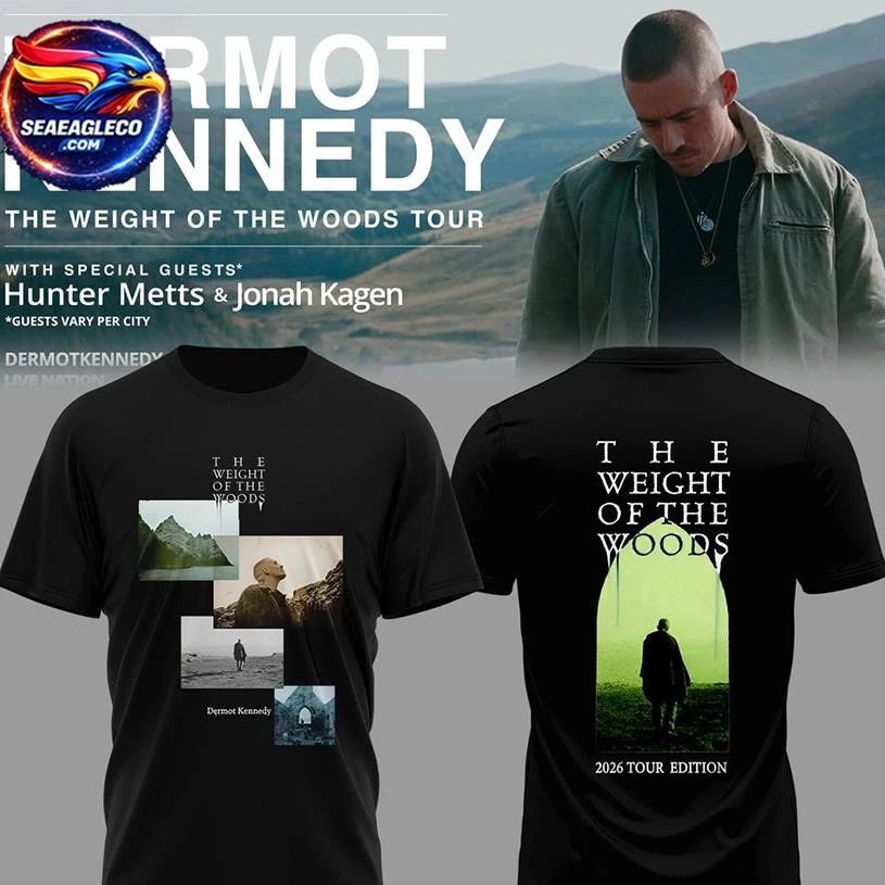 Dermot Kennedy The Weight of the Woods Tour 2026 Edition Two Sided Shirt