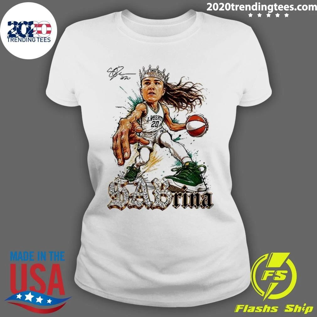Sabrina Ionescu New York Liberty WNBA 2026 Commissioner’s Cup Champions Caricature Signature Shirt