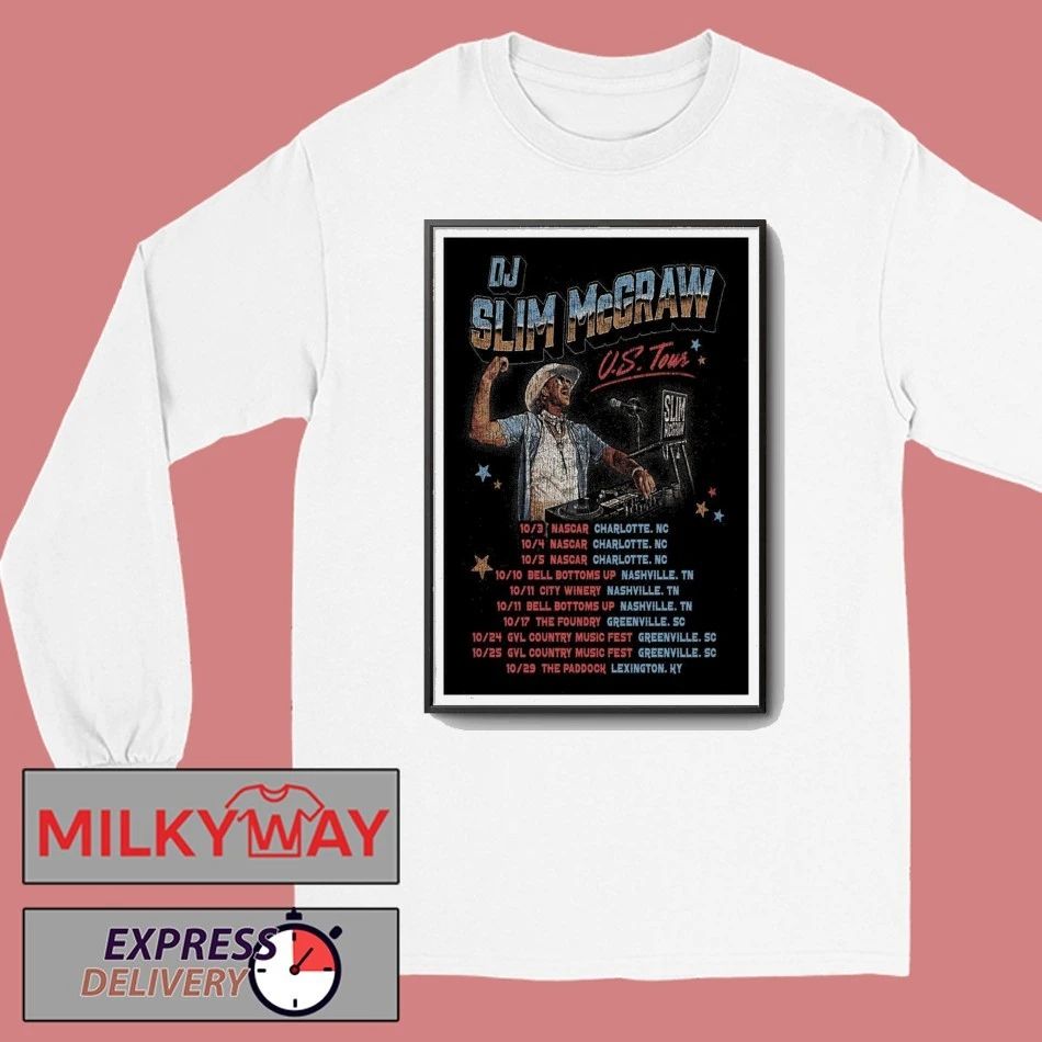 Tour DJ Slim McGraw 2025 Poster shirt