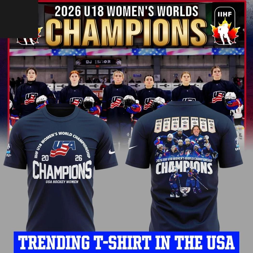 USA Team 2026 IIHF U18 Women’s World Champions Celebrate Shirt