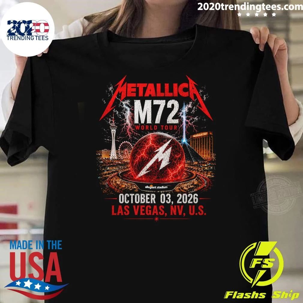 Metallica M72 World Tour October 03, 2026 Las Vegas, NV, U.S. Shirt