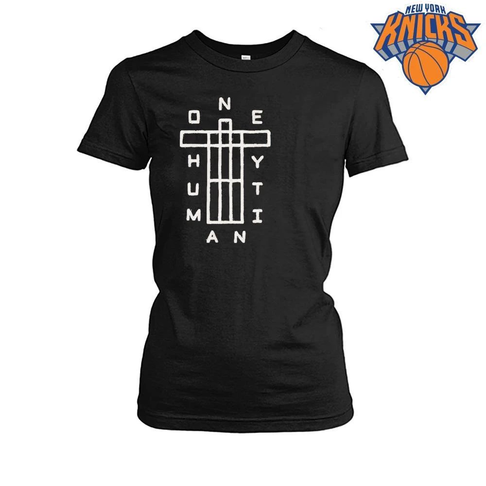 One Human Identity Cross Logo Minimalist Streetwear Shirt