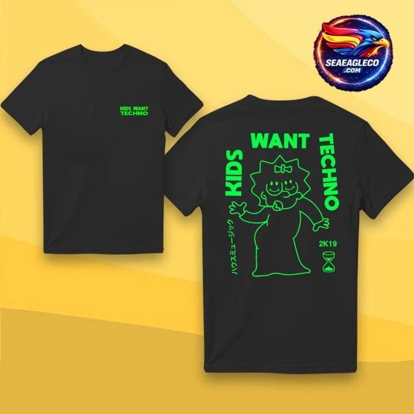 kids want techno Two Sided Shirt