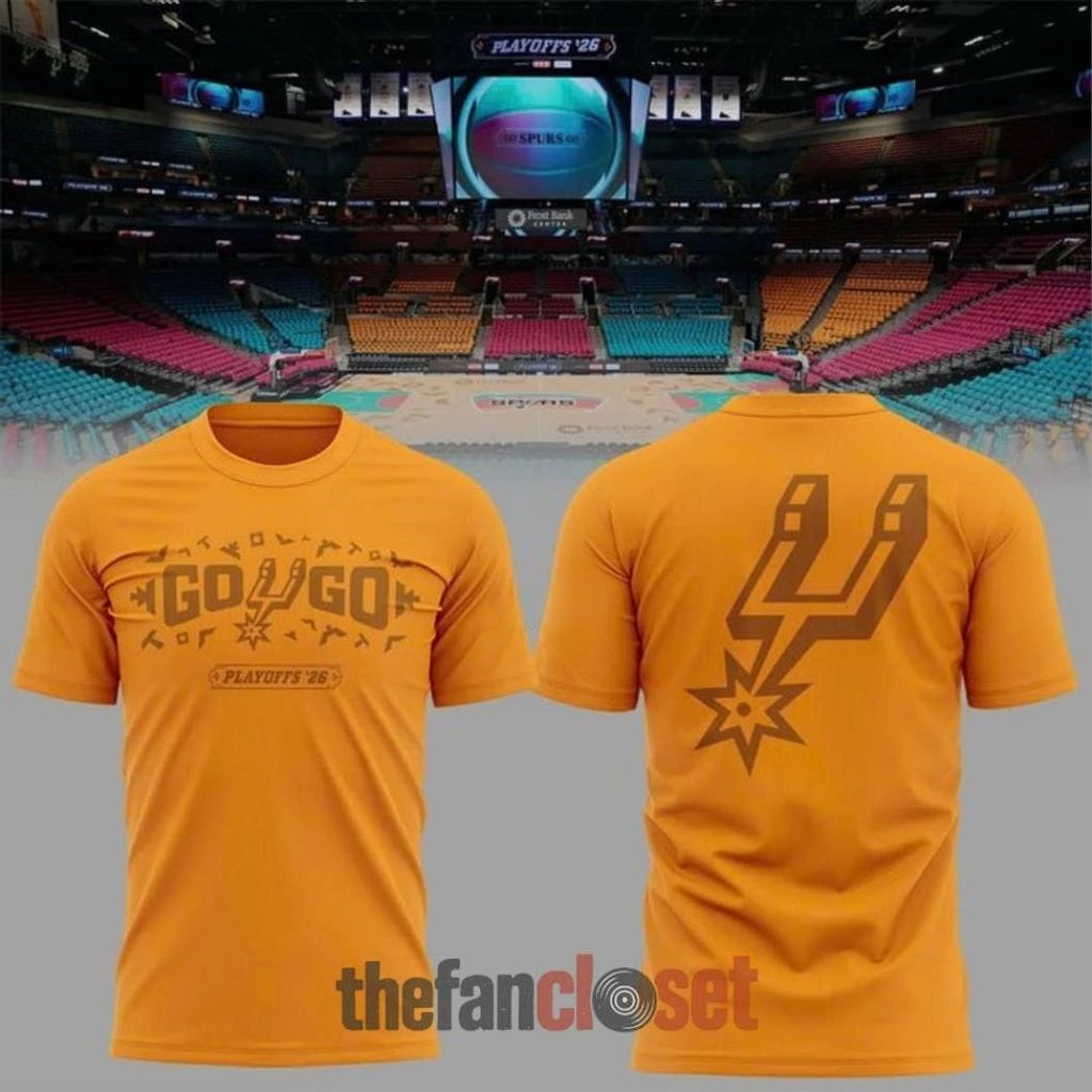 San Antonio Spurs Playoffs 2026 Yellow For Fans Special Shirt
