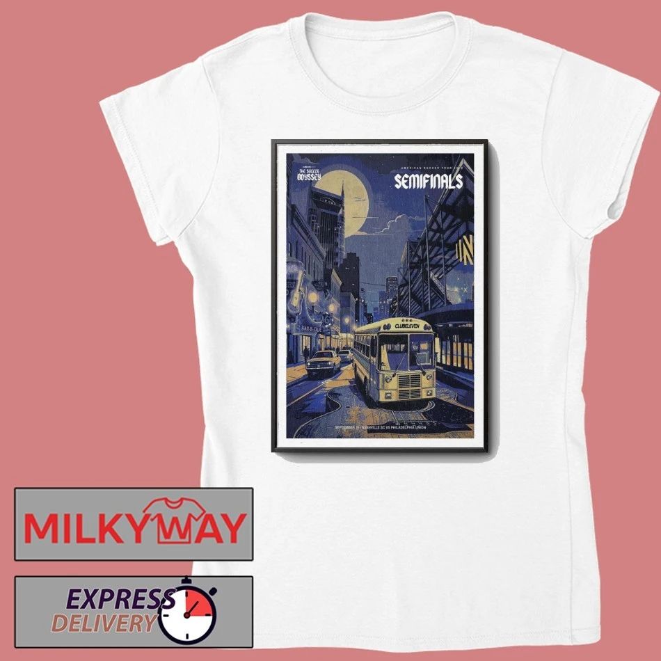 Nashville SC vs. Philadelphia Union Game 2025 Poster shirt