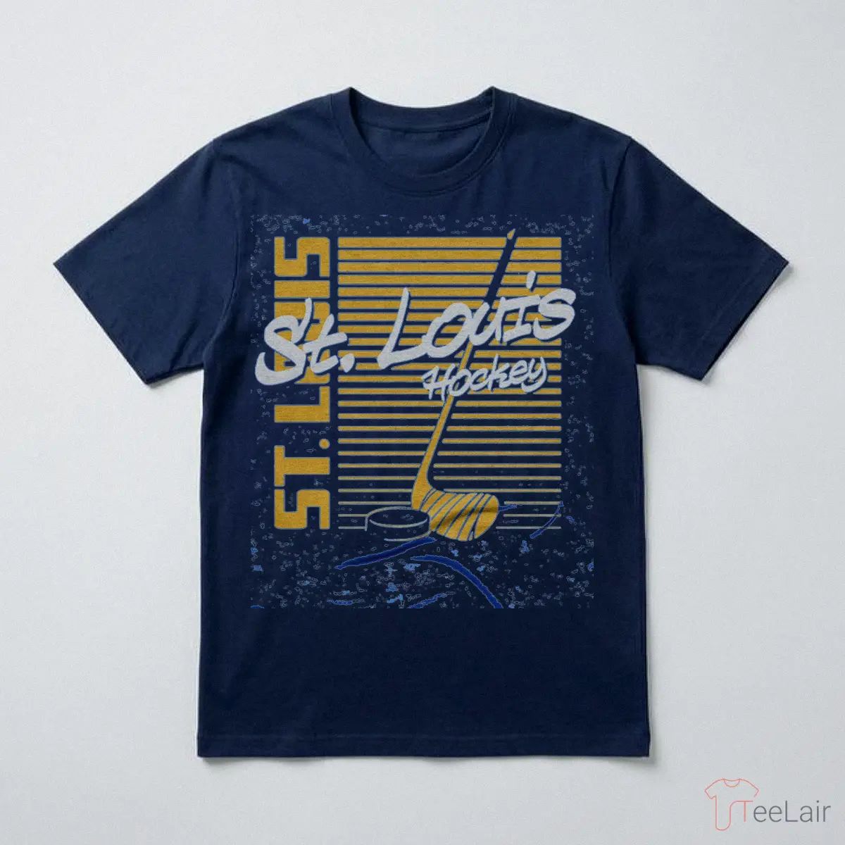 St. Louis Retro Hockey Sticks Heather Royal T-Shirt