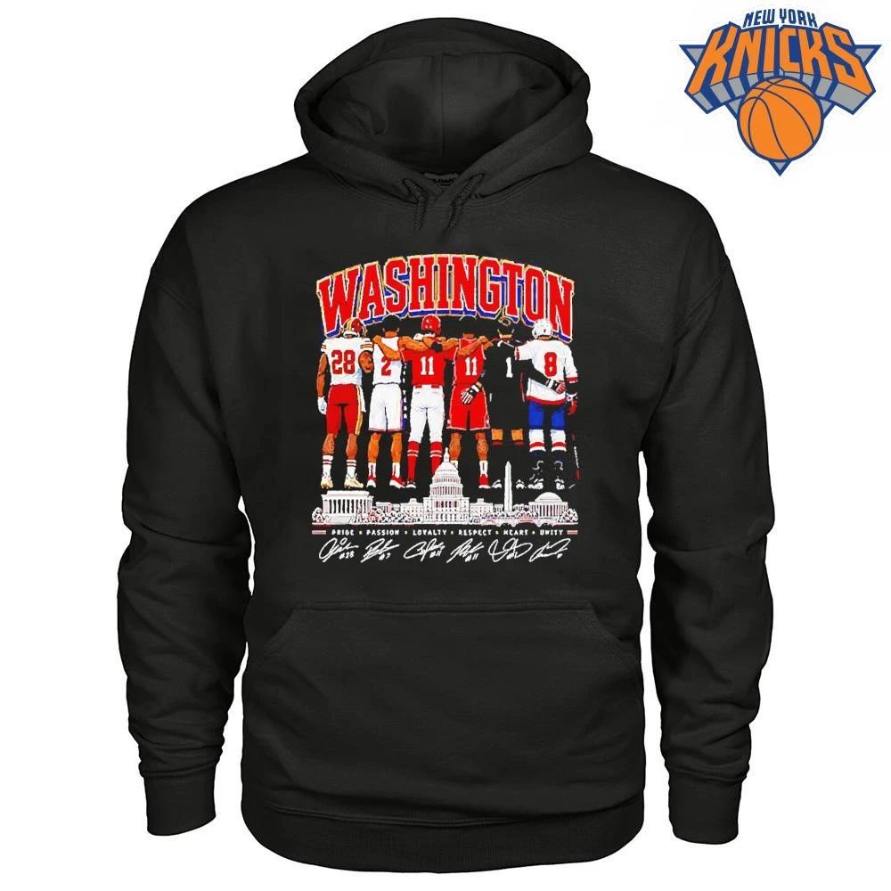 Washington Commanders Wizards Nationals Capitals DC Pride Passion Loyalty T Shirt