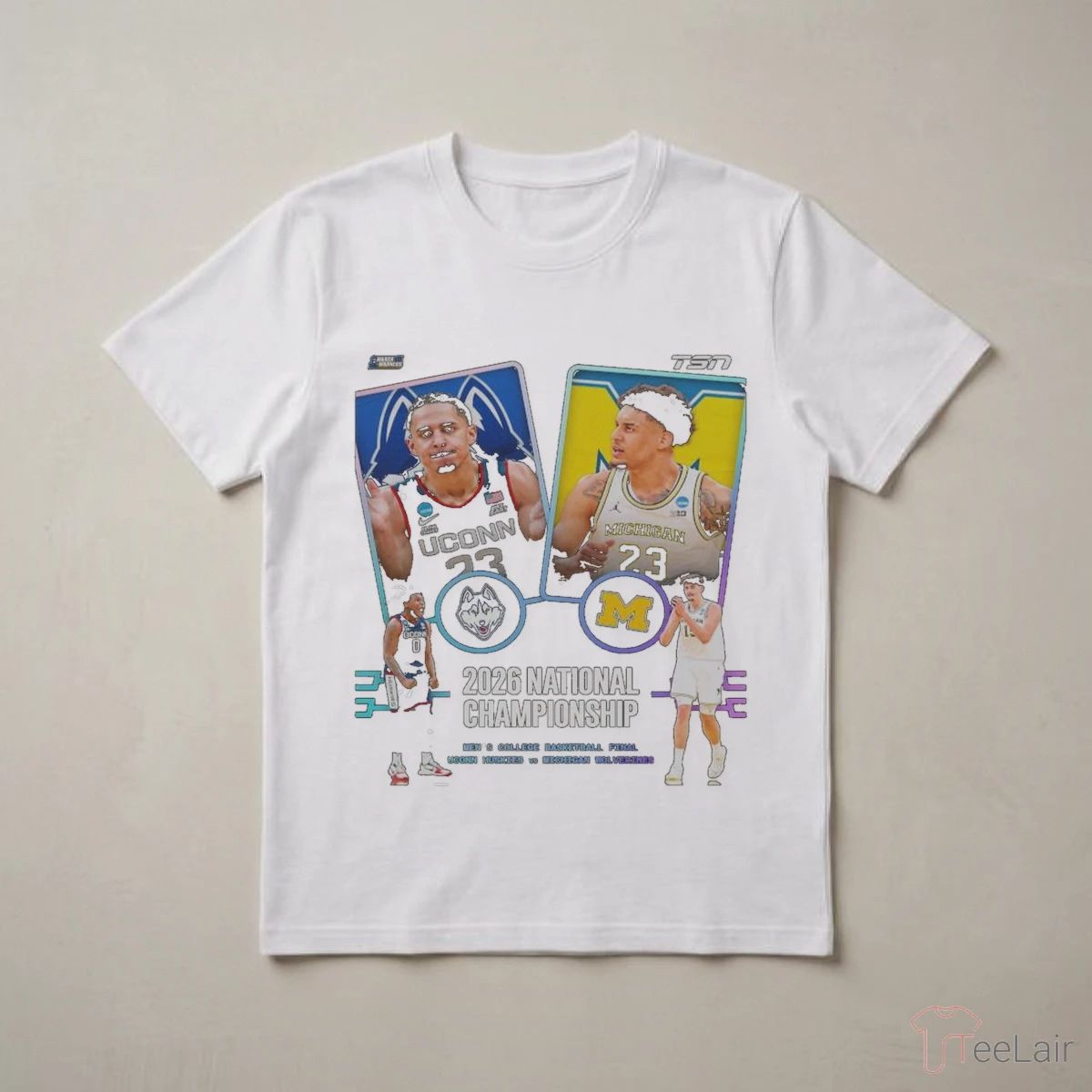 UConn Huskies Vs Michigan Wolverines Men’S Basketball 2026 NCAA National Championship Head To Head Shirt