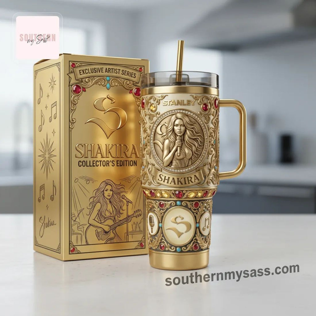 Shakira Stanley Collector’s Edition Gold Embossed 40oz Tumbler