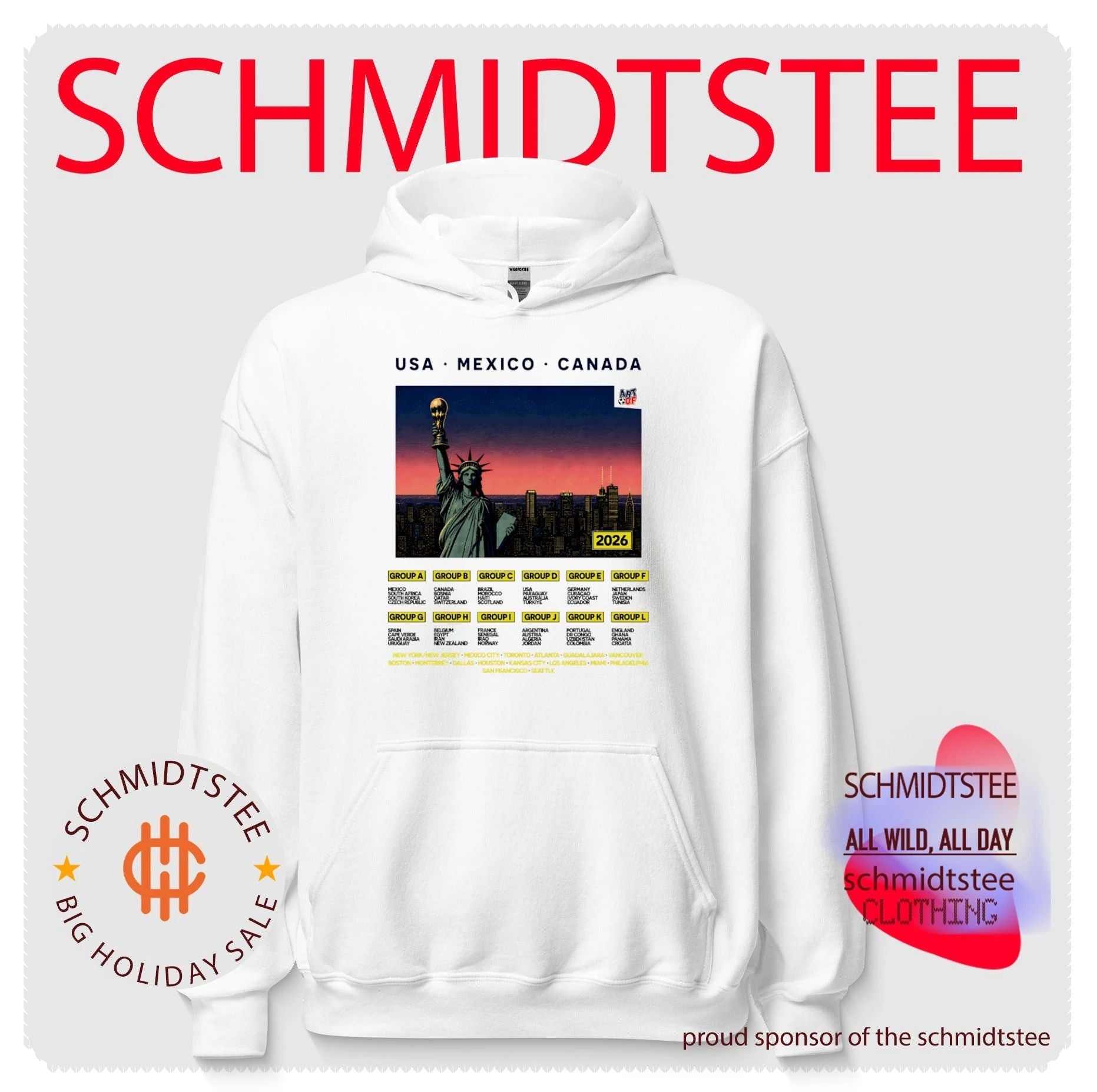 Statue of Liberty 2026 World Cup Retro Poster shirt