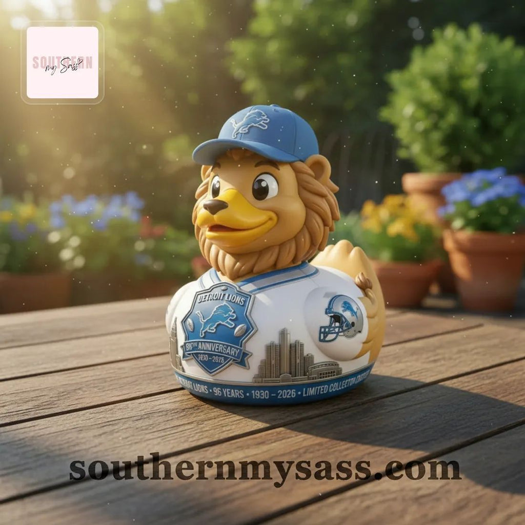 Detroit Lions 96th Anniversary Limited Edition Mascot Rubber Duck
