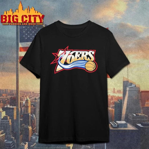 Allen Iverson Philadelphia 76ers Mitchell & Ness Playmaker Graphic Logo Shirt
