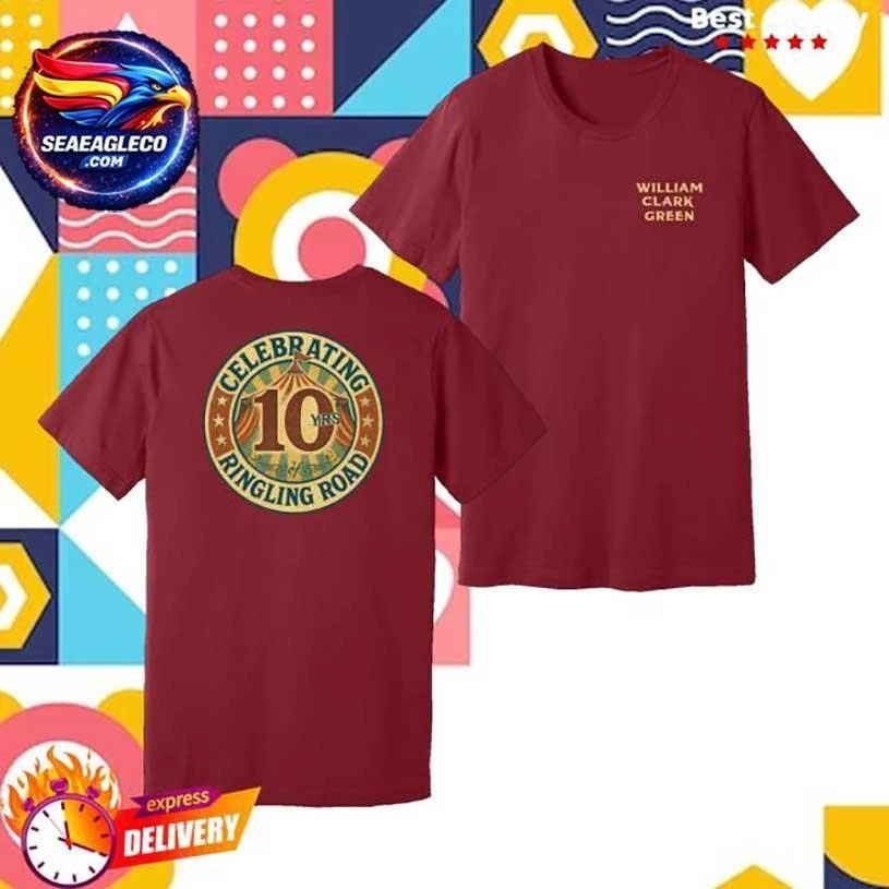 William Clark Green Ringling Road 10 Year Anniversary Two Sided Shirt