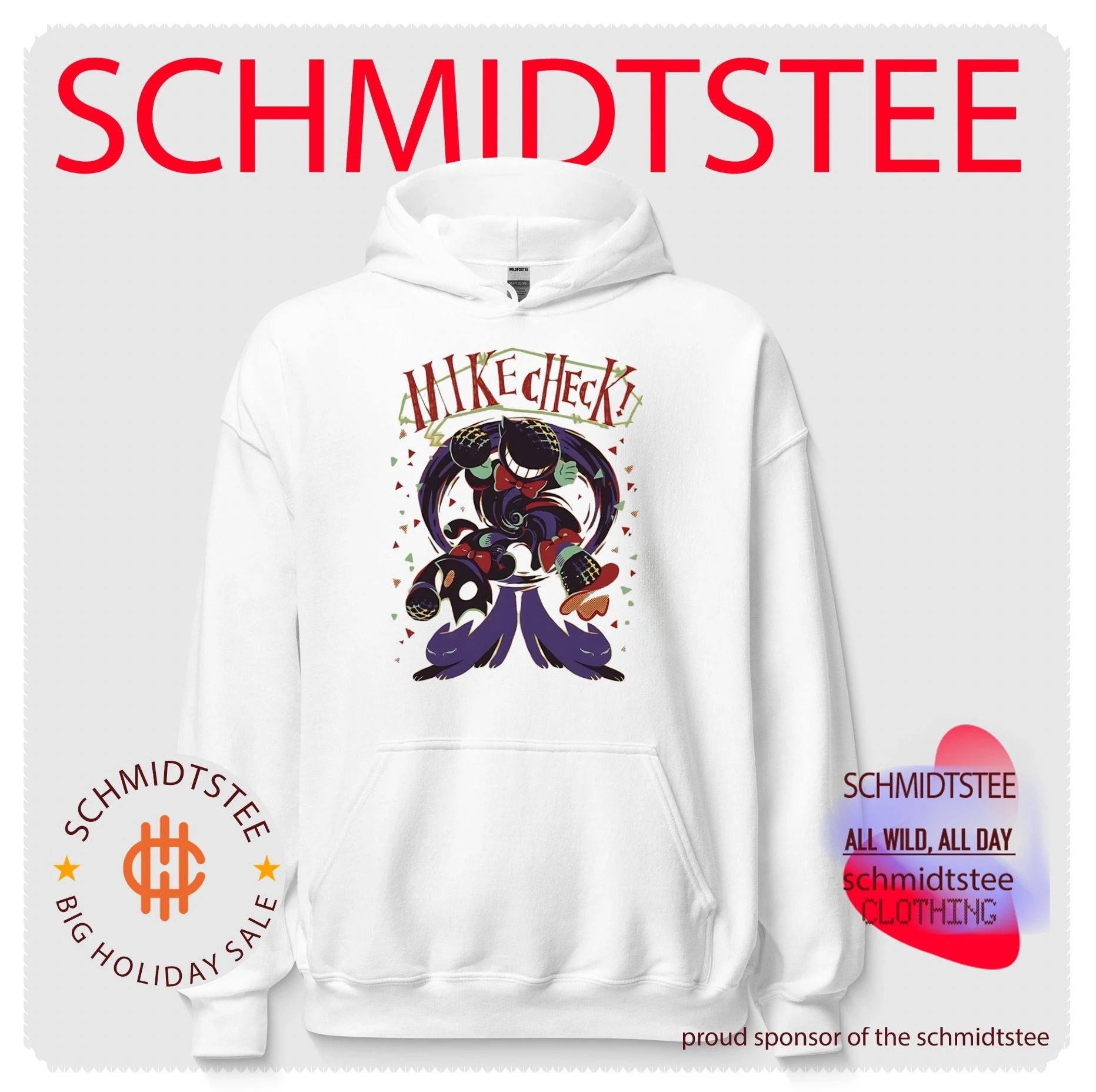 Mike check graphic shirt