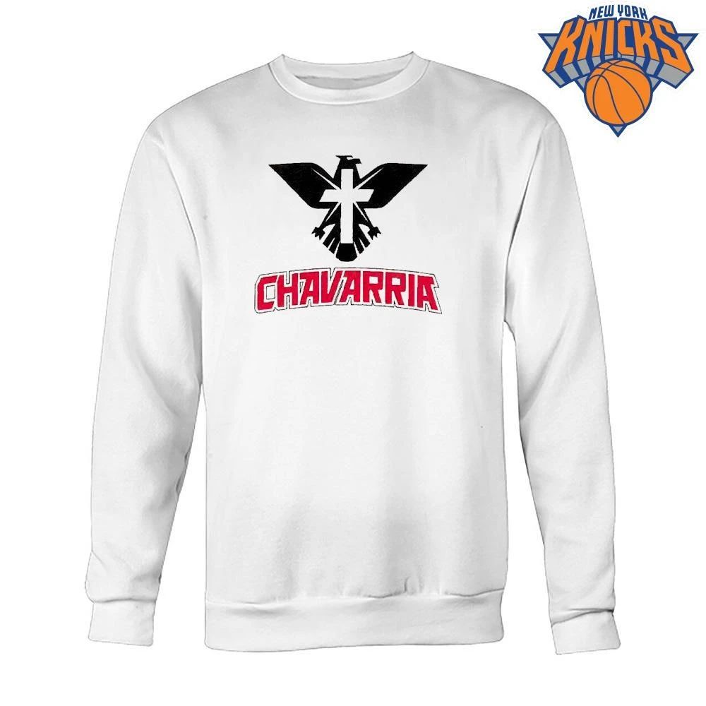 Karl-Anthony Towns in East Hampton Chavarria Eagle Cross Shirt