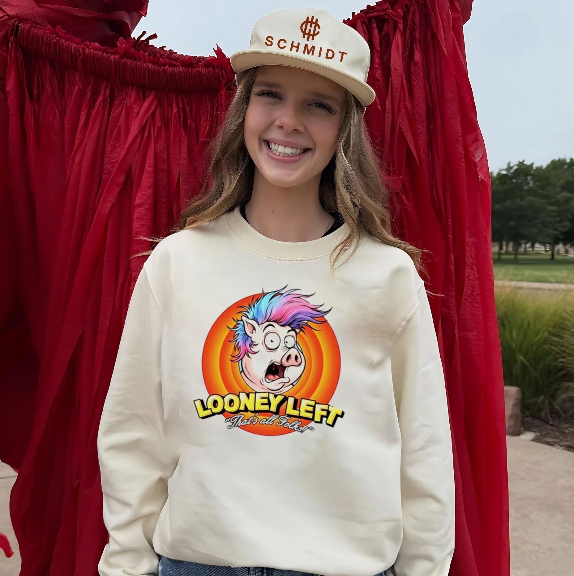 Looney left thats all folks pig shirt