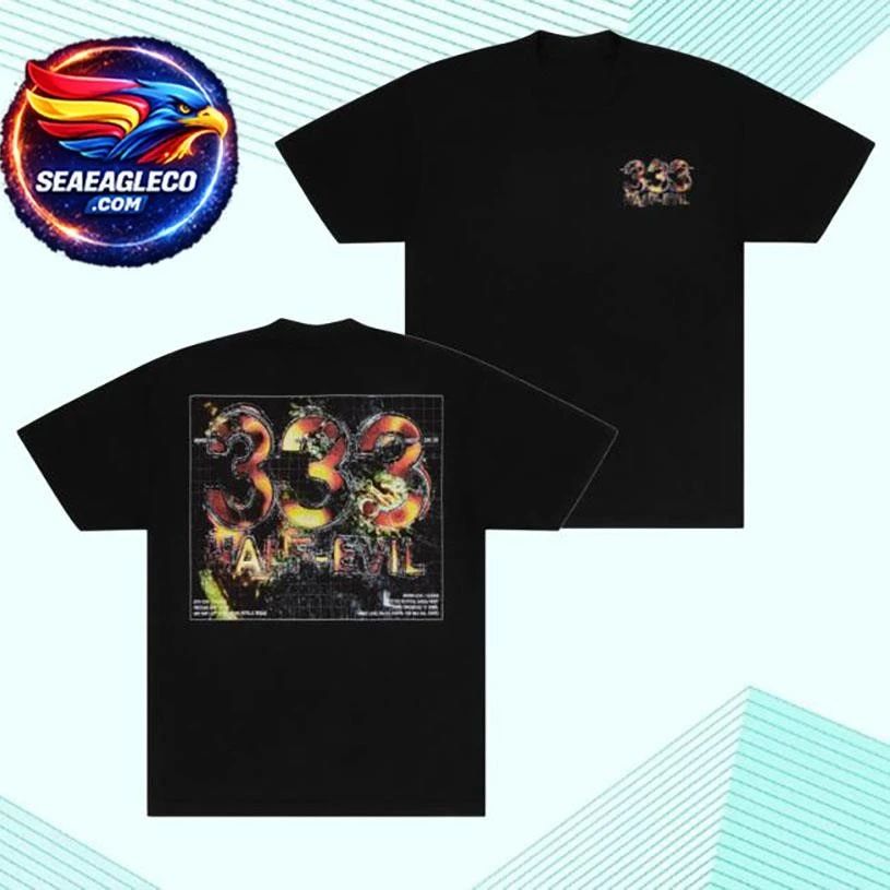 Half Evil Heatwave Tiny Logo Two Sided Shirt
