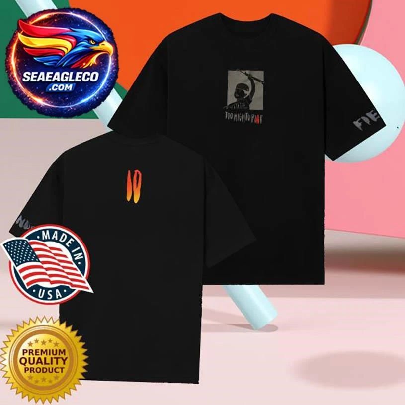 Fiend Too High To Riot Sketch Two Sided Shirt