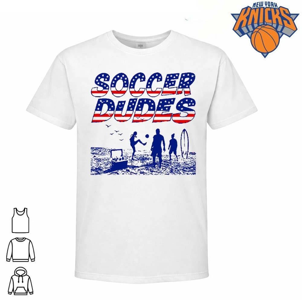 Soccer Dudes American Flag Beach US Football Men In Blazers Summer Shirt
