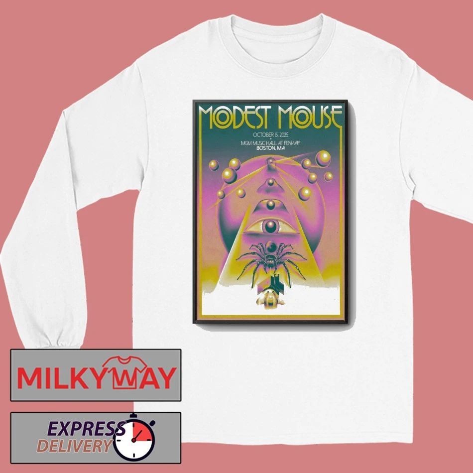 Modest Mouse 10.15.2025 MGM Music Hall at Fenway in Boston MA Poster shirt