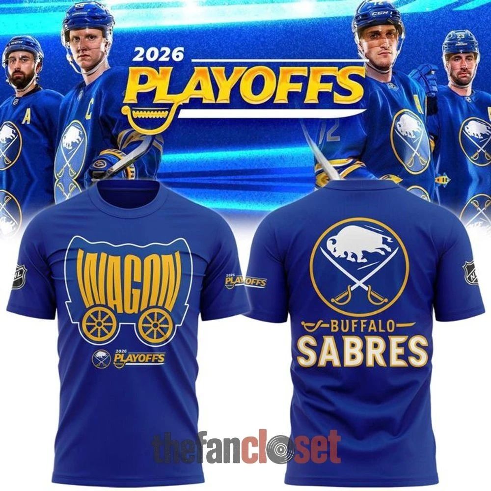 Buffalo Sabres “WaGon” 2026 Playoffs Blue 2 side Shirt