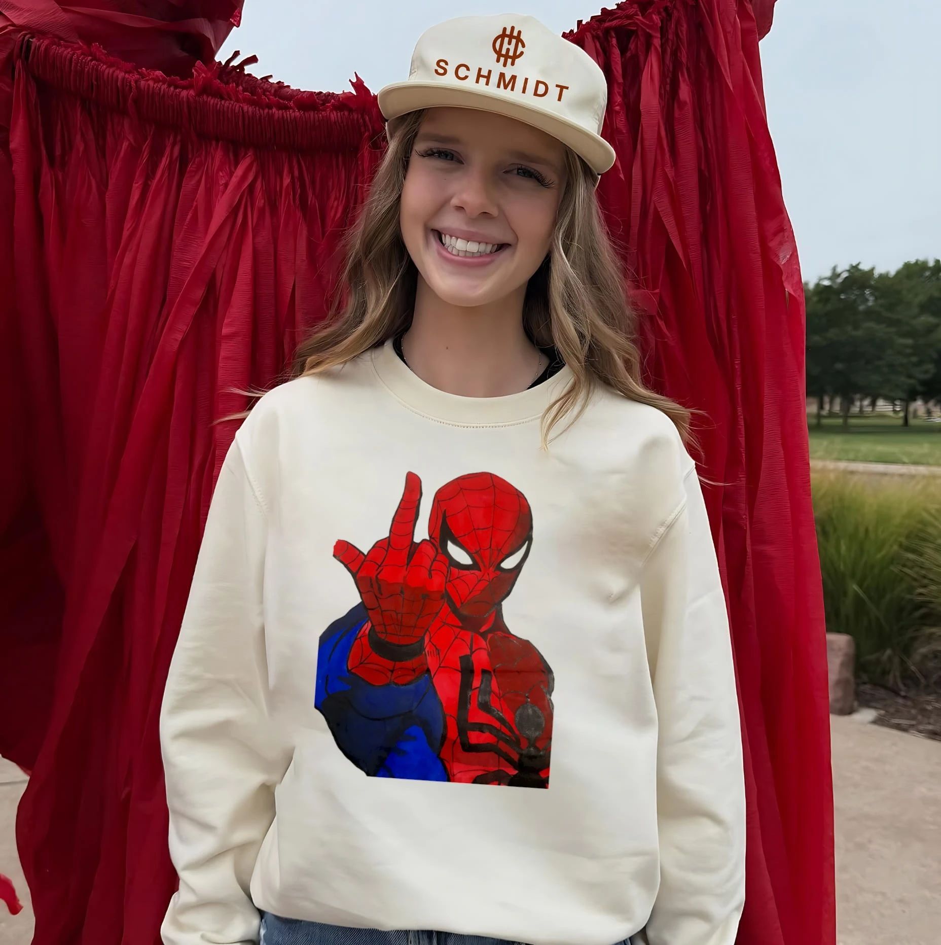 Spider-Man Middle Finger Gesture shirt