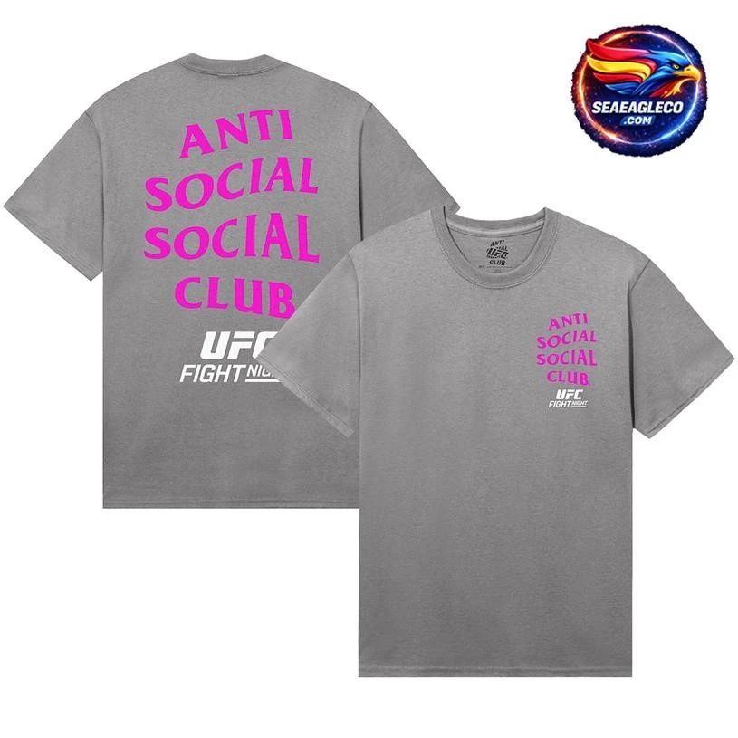 Anti Social Social Club x UFC Unisex UK Lock Out Two Sided Shirt