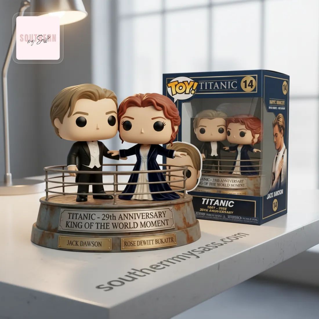 Titanic 29th Anniversary Jack & Rose King of the World Moment Pop Figure Doll