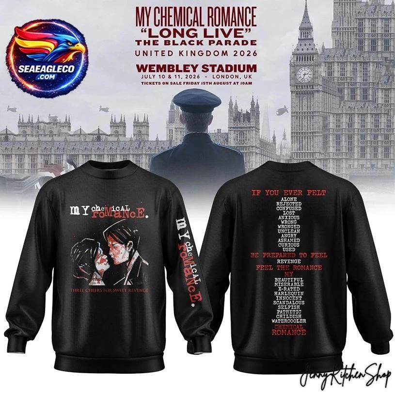 My Chemical Romance Long Live The Black Parade 2026 Two Sided Shirt