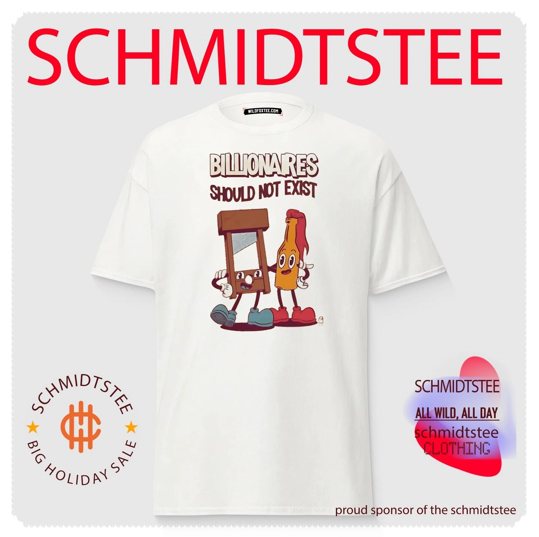 Billionaires Should Not Exist with Guillotine and Molotov Cocktail shirt
