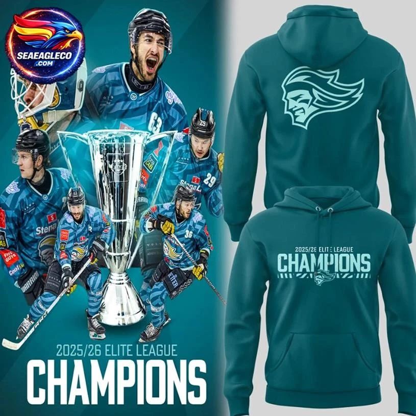 Belfast Giants Elite League Champions 2026 Special Edition Hoodie Two Sided Shirt