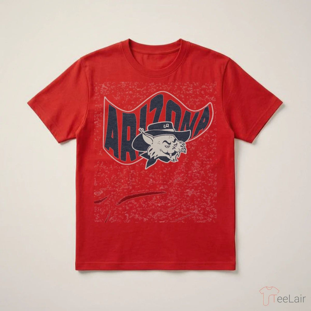 Arizona Waving Flag Heather Red T-Shirt