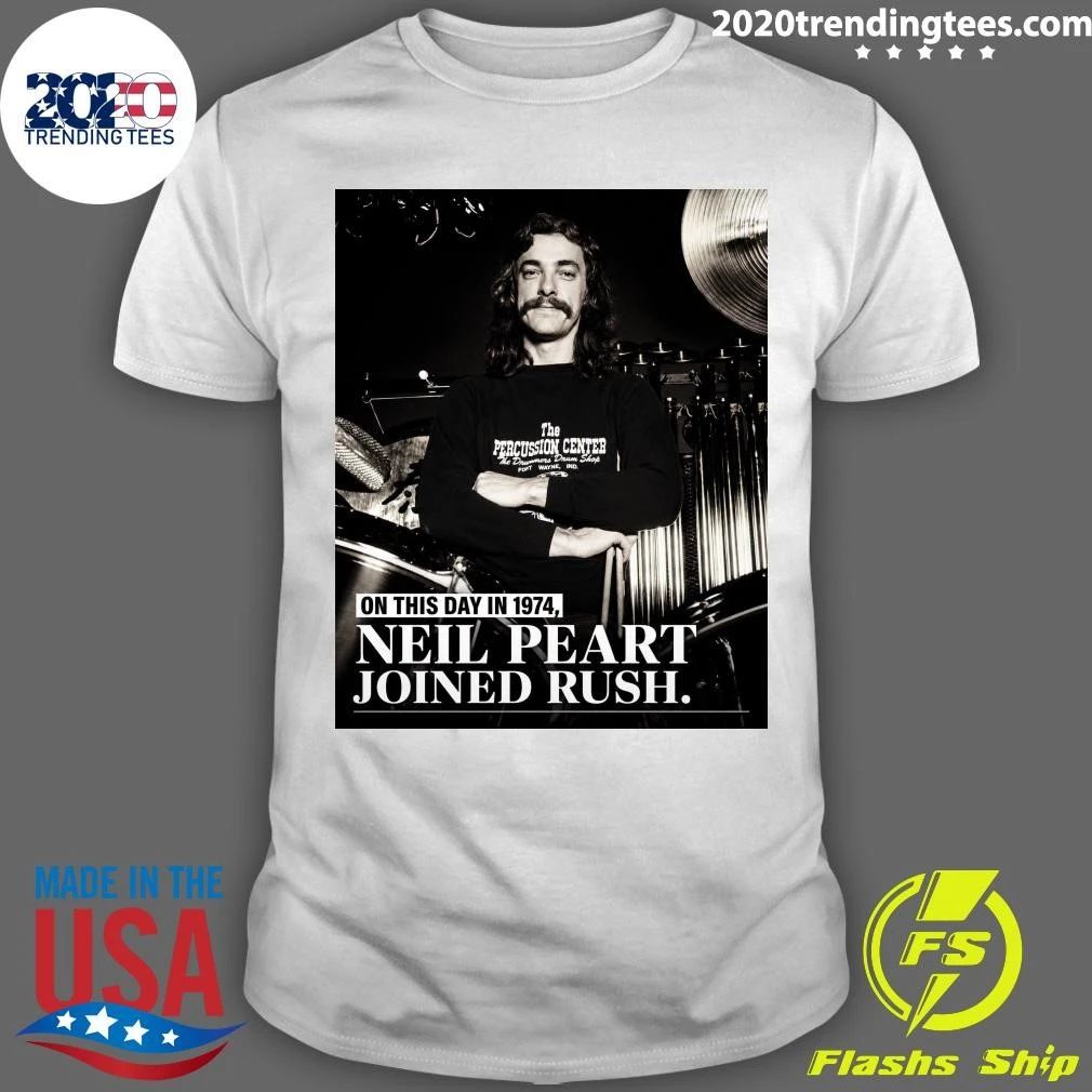 On This Day in 1974, Neil Peart Joined Rush Shirt
