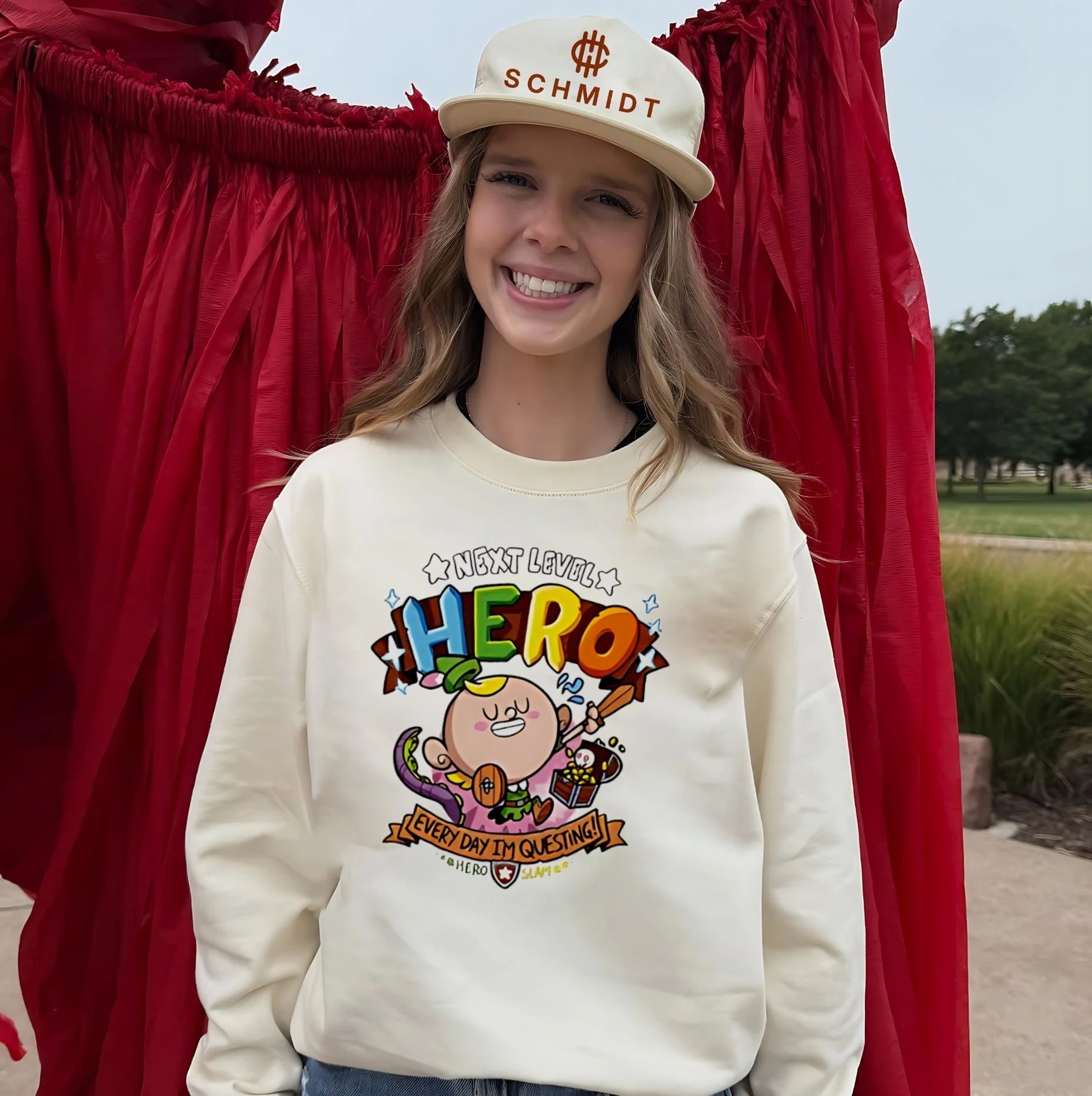 Hero Slam Next Level graphic shirt