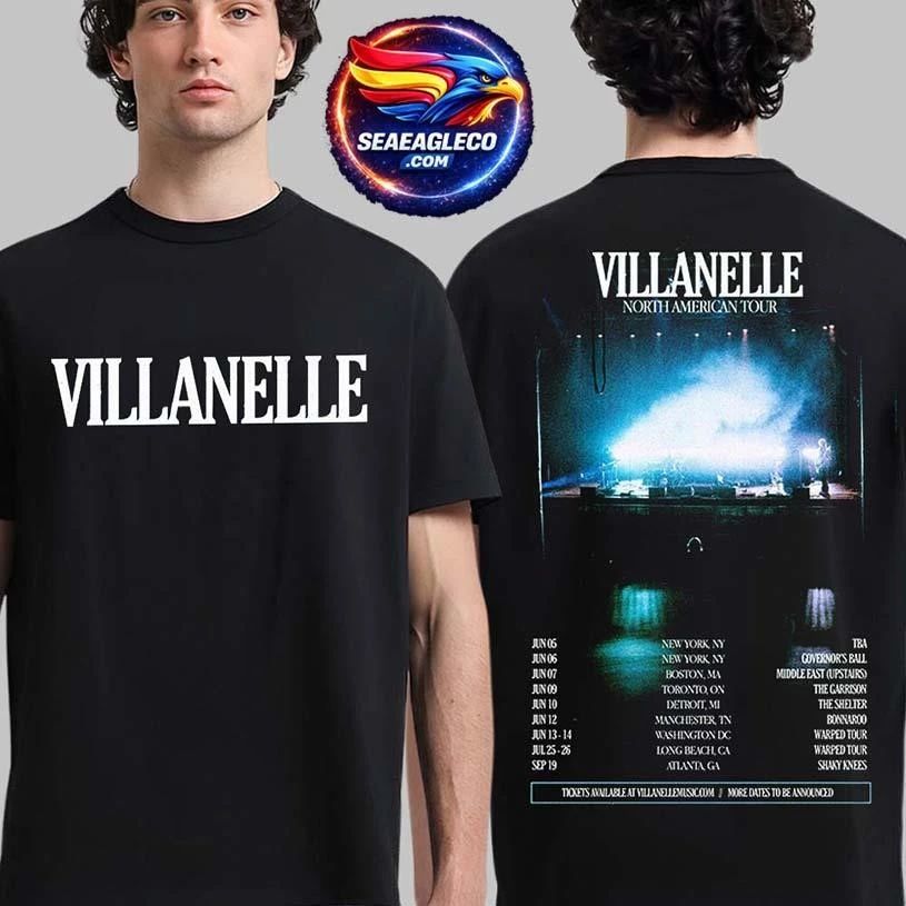 Villanelle North American Tour 2026 City Dates Two Sided Shirt