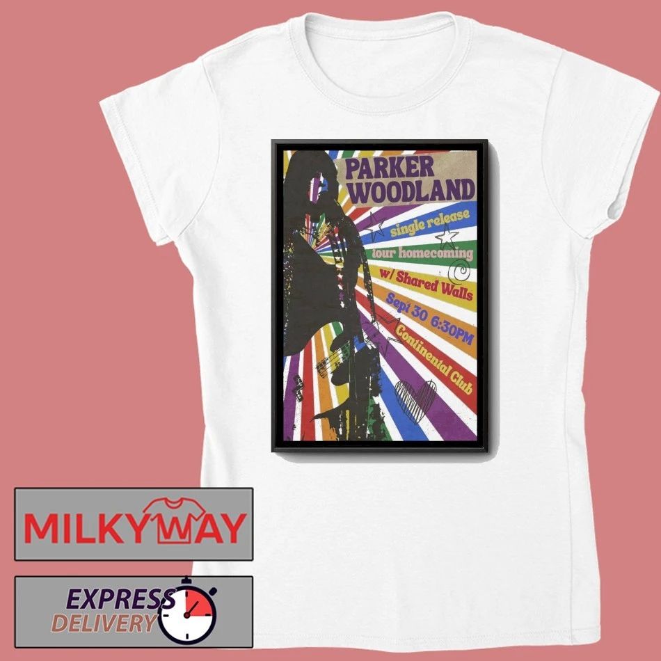 Parker Woodland Continental Club Austin Sept 30 2025 Poster shirt