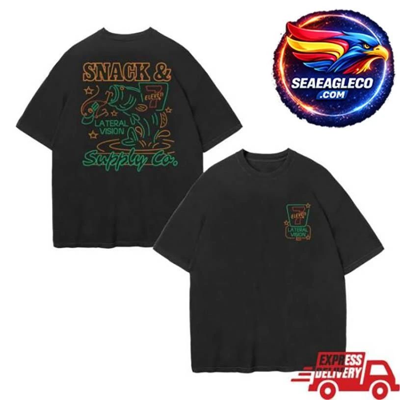 7Collection 7-Eleven X Lateral Vision Neon Sign Two Sided Shirt
