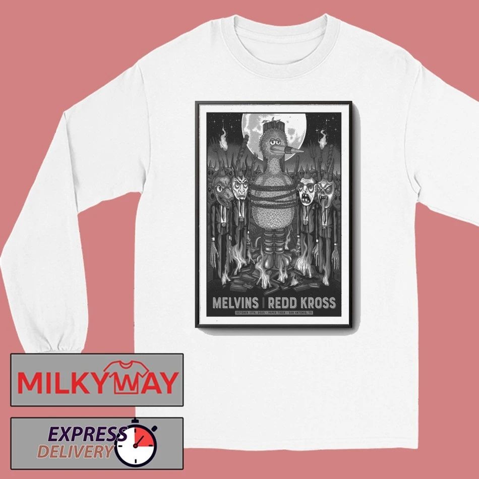 Melvins & Redd Kross October 17th 2025 Paper Tiger. San Antonio, TX Poster shirt