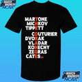 Philadelphia Hockey The Orange Names Martone Michkov Tippett Couturier Dvorak Vladar Konecny Zegras Cates Shirt