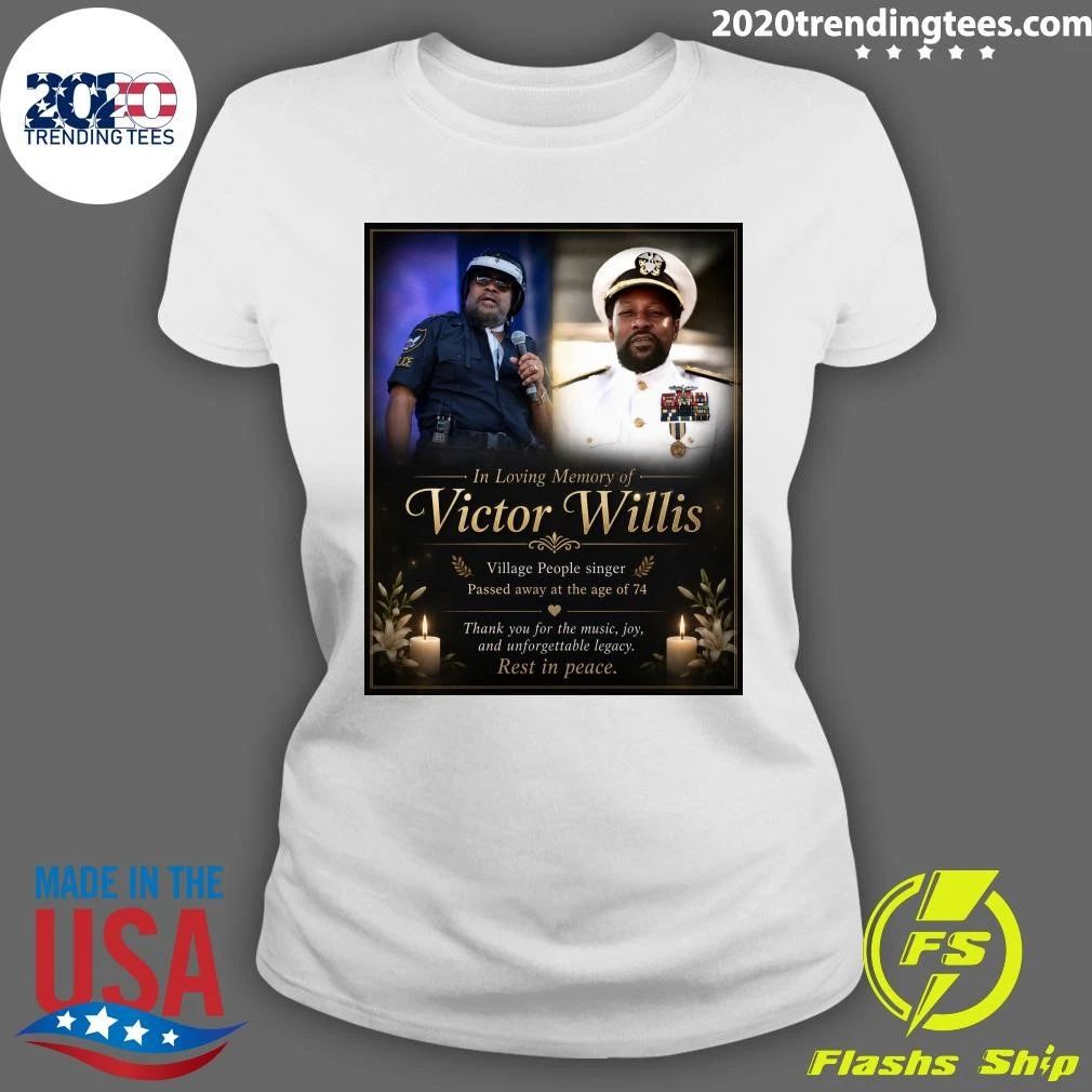 In Loving Memory Of Victor Willis Village People Singer Passed Away At The Age Of 74, 1951-2026 Shirt